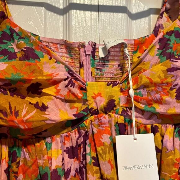 NWT. Zimmermann Printed  Mini Dress AU 1 / US - Picture 14 of 15